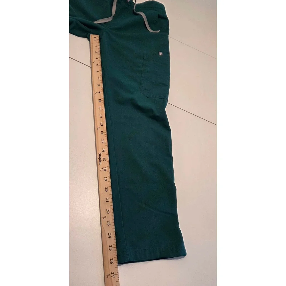 FIGS Yola Skinny Scrub Pants Green Womens XS Petite TW2000P PO#1700